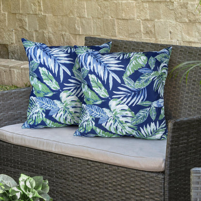 Sunlit Outdoor Bench Seat Cover 42" x 18" x 3", Replacement Cover Only, Water-Resistant Patio Outdoor Bench Cushion Cover, Bench/Settee/Swing Cushion Slipcover, Tropical Leaf, Green