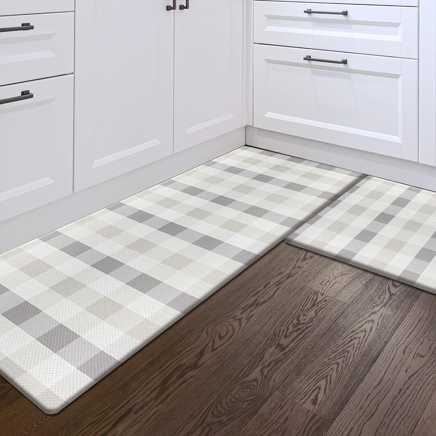 Sunlit Set of 2 Anti Fatigue Kitchen Floor Mat, Non Slip